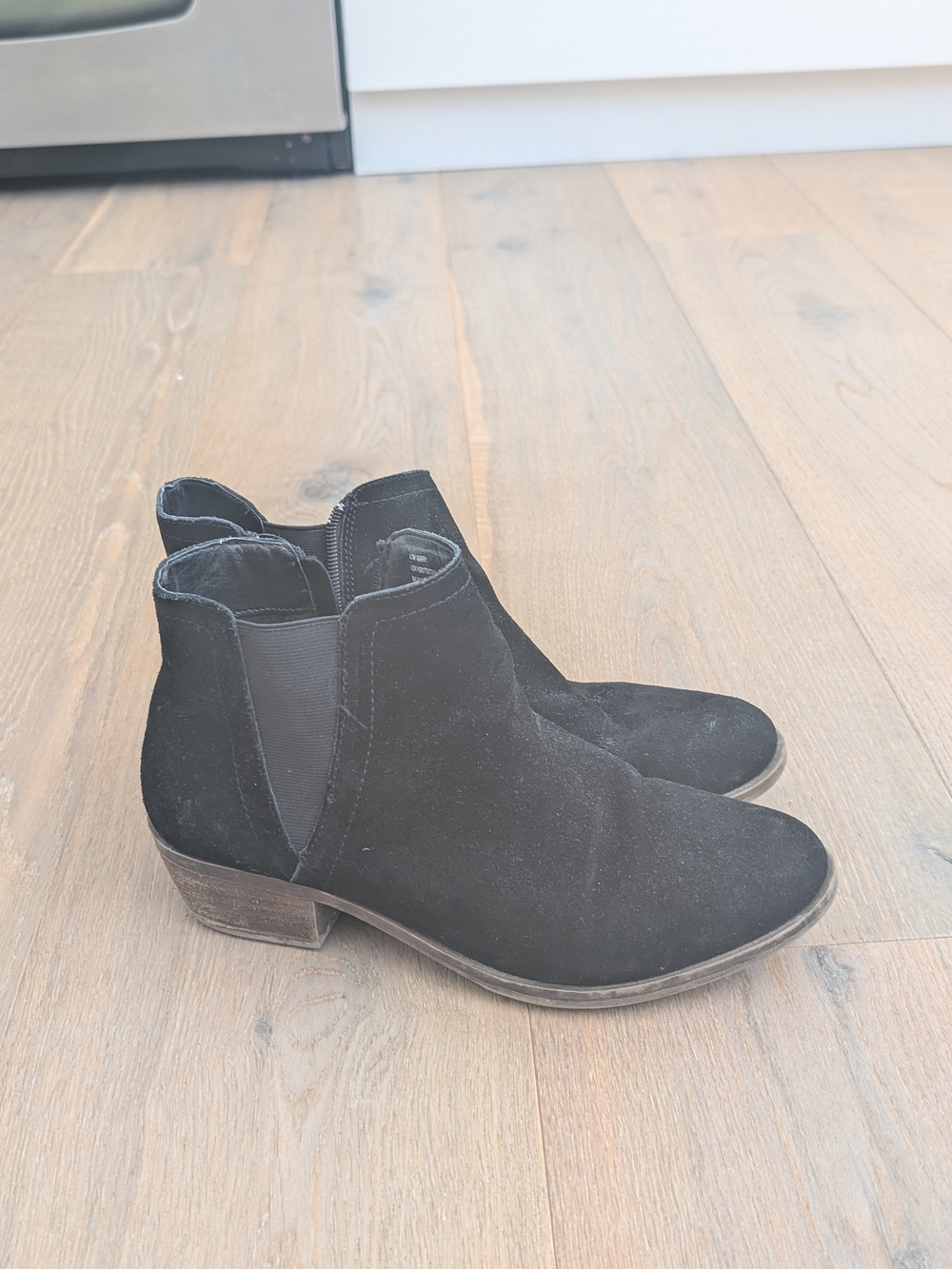 Kensie Black Suede Ankle Boots